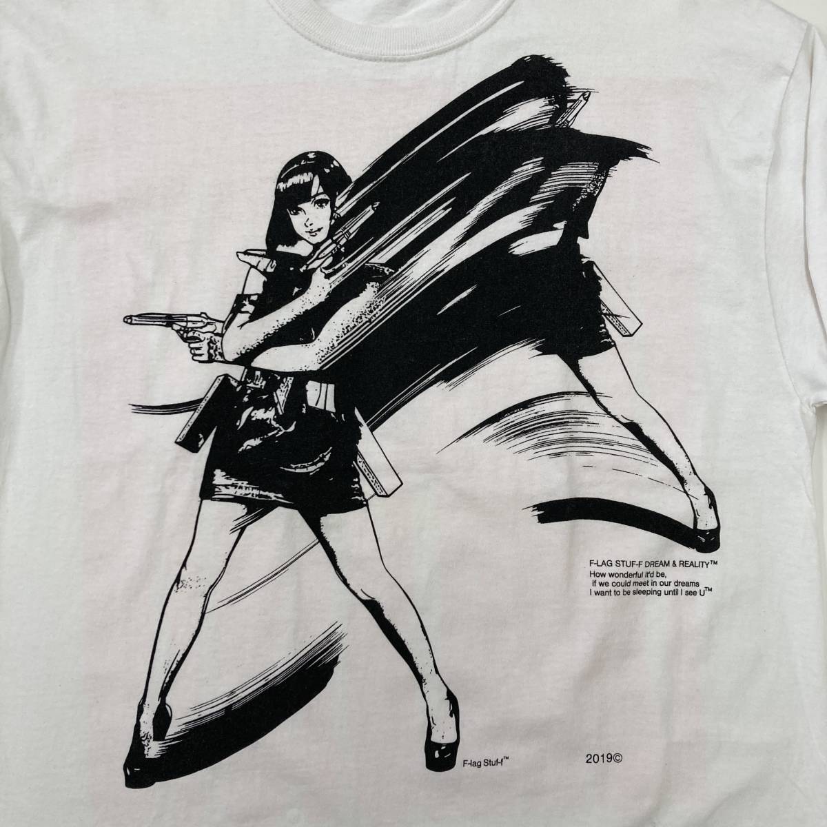 FLAGSTUFF 19SS Dream and reality ロンT ホワイト 白 XLサイズ フラ 