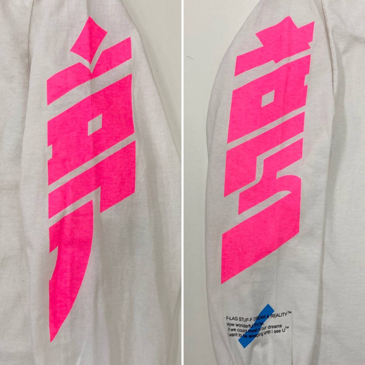 FLAGSTUFF 19SS Dream and reality ロンT ホワイト 白 XLサイズ フラ 