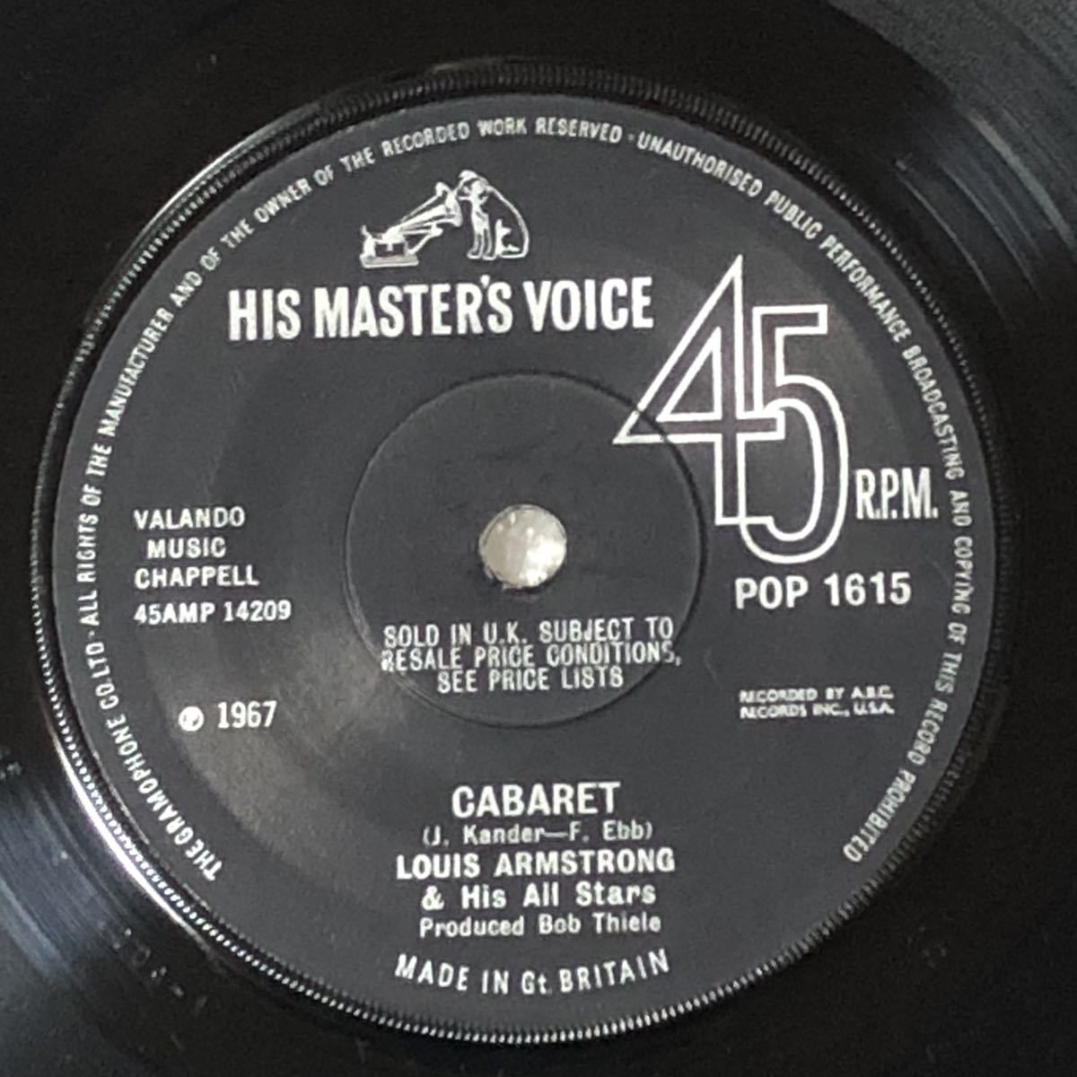 Louis Armstrong / What A Wonderful World UK Orig Mono 7' Single _3