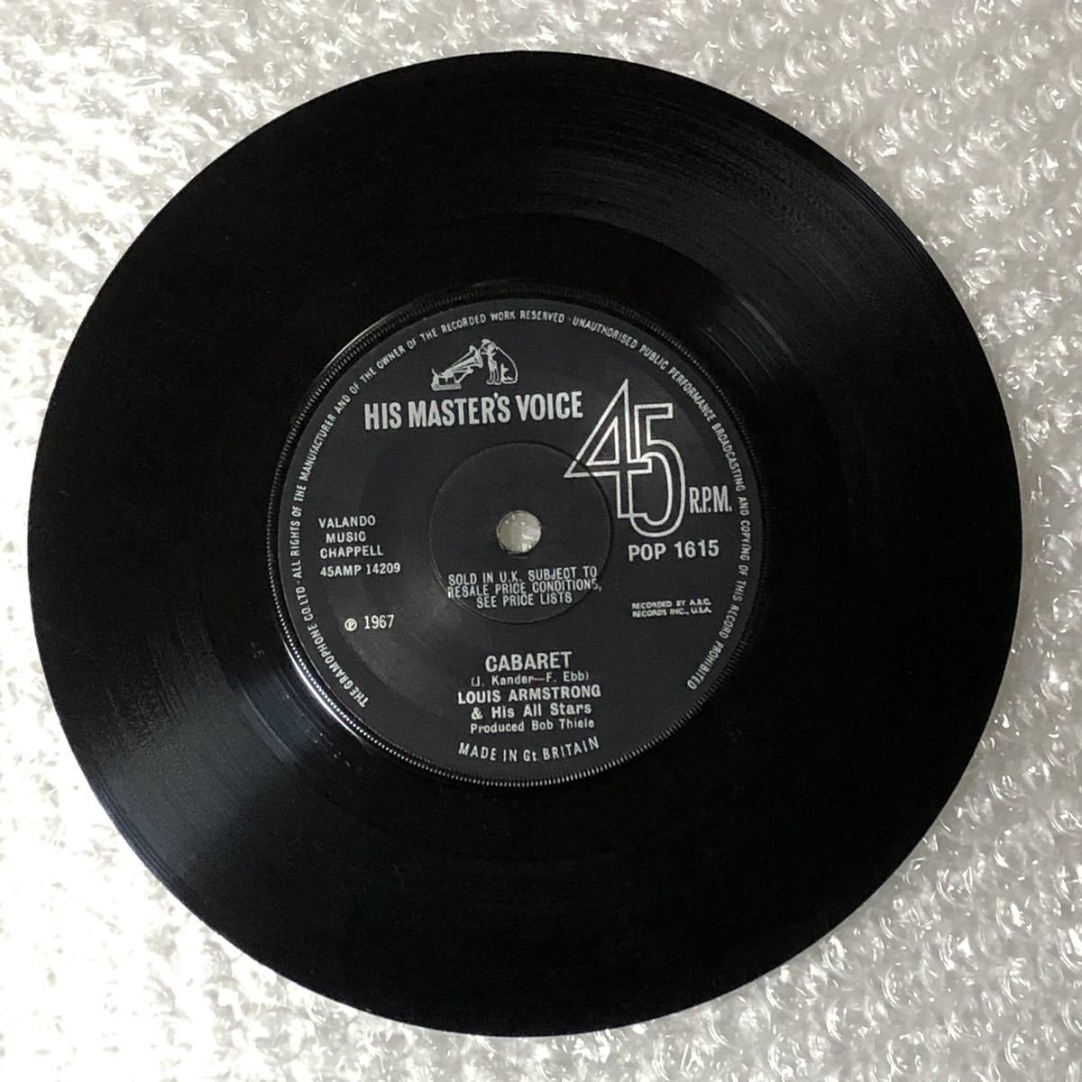 Louis Armstrong / What A Wonderful World UK Orig Mono 7' Single _4