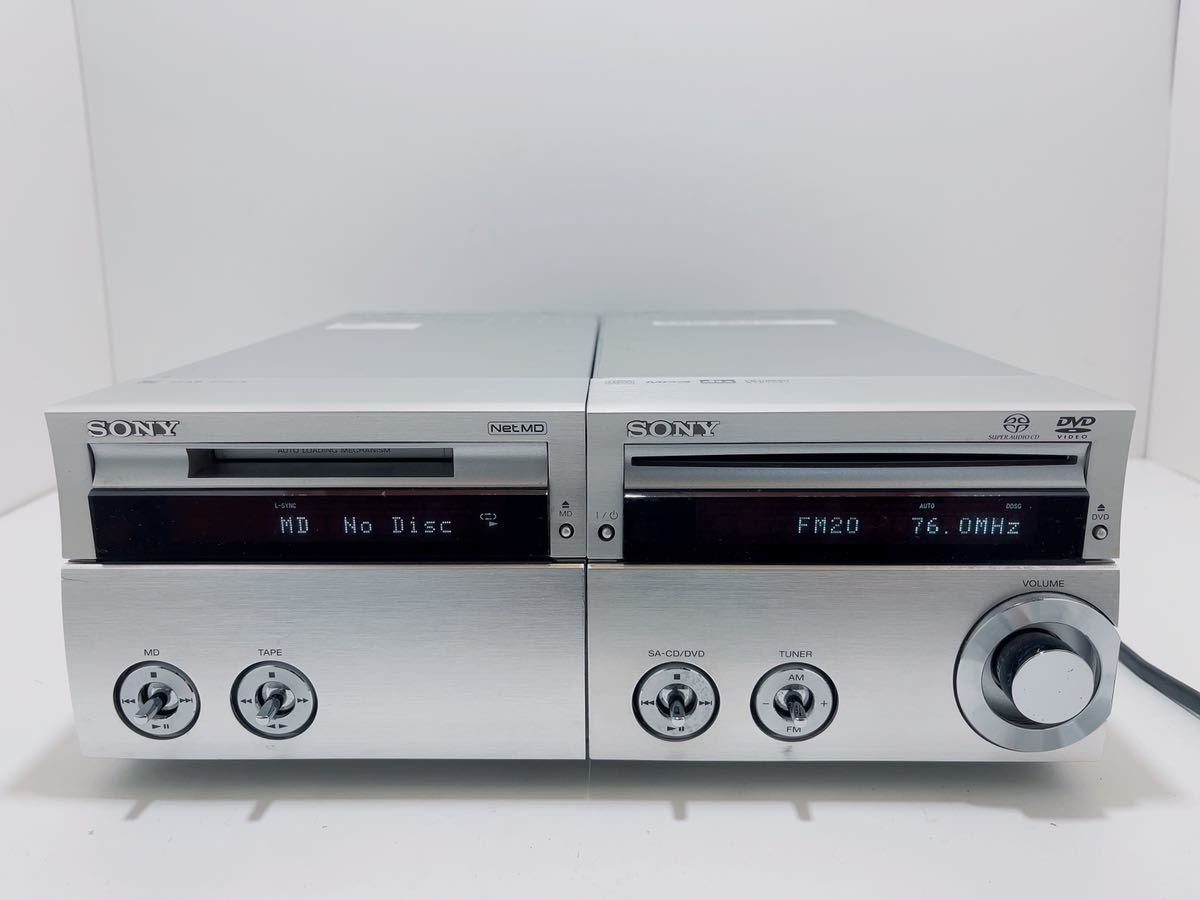 F023 ★ SONY ソニー HCD-SE3 MDS-SE9 システムコンポ 本体のみ　現状品 SONY ソニー MDS-SE9 CD SACD対応 スーパーオーディオCDやDVDも楽しめる高