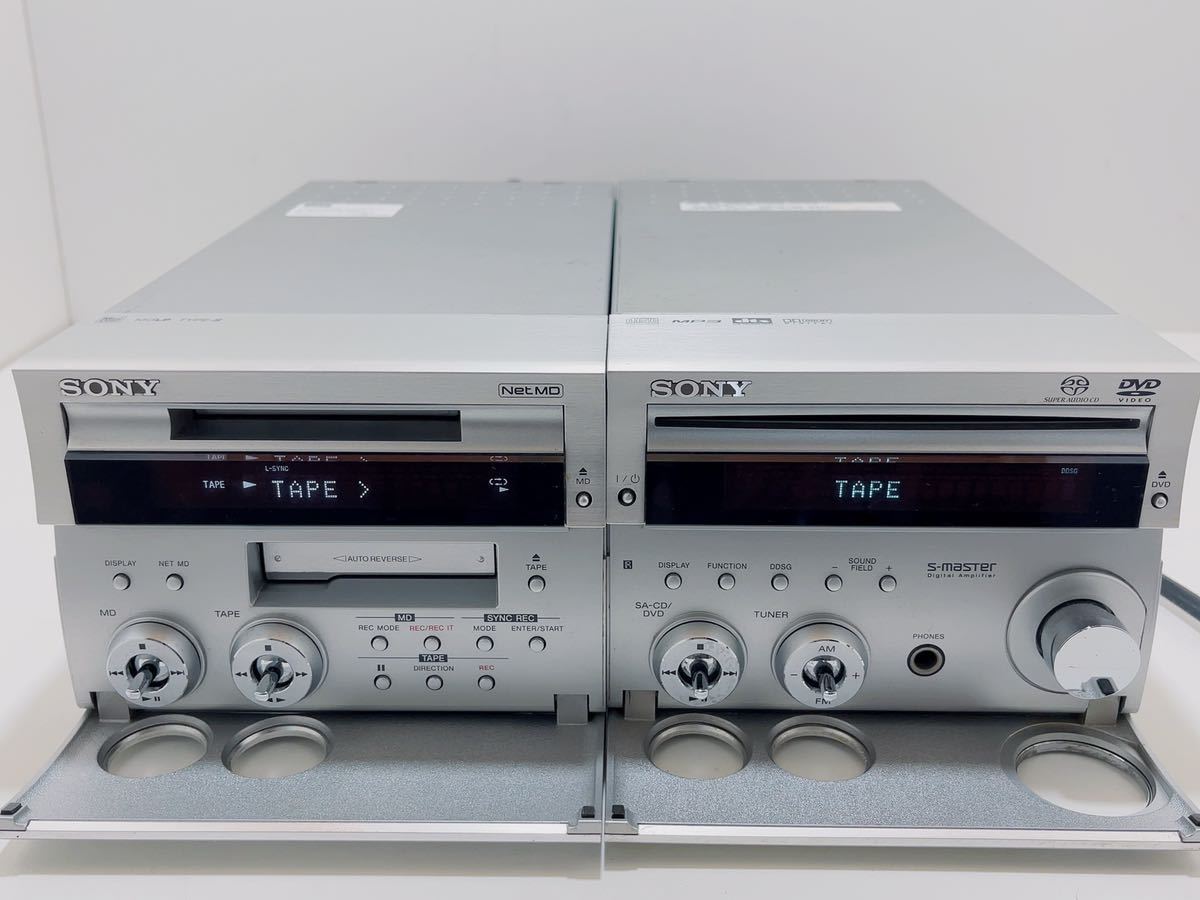 F023 ★ SONY ソニー HCD-SE3 MDS-SE9 システムコンポ 本体のみ　現状品 SONY ソニー MDS-SE9 CD SACD対応 スーパーオーディオCDやDVDも楽しめる高