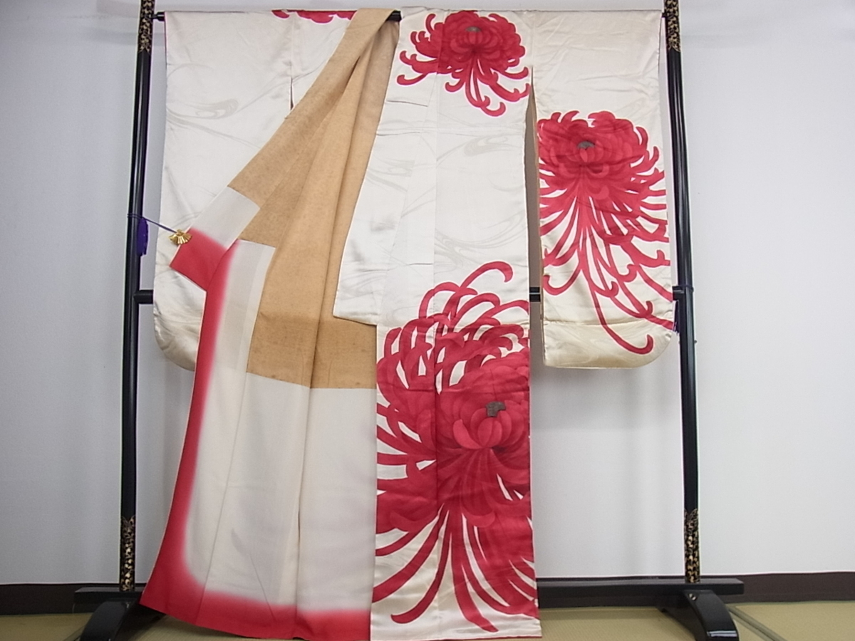 花美人着物□豪華振袖 駒刺繍 | 絞り 花車 大人っぽい 成人 最新作正統 