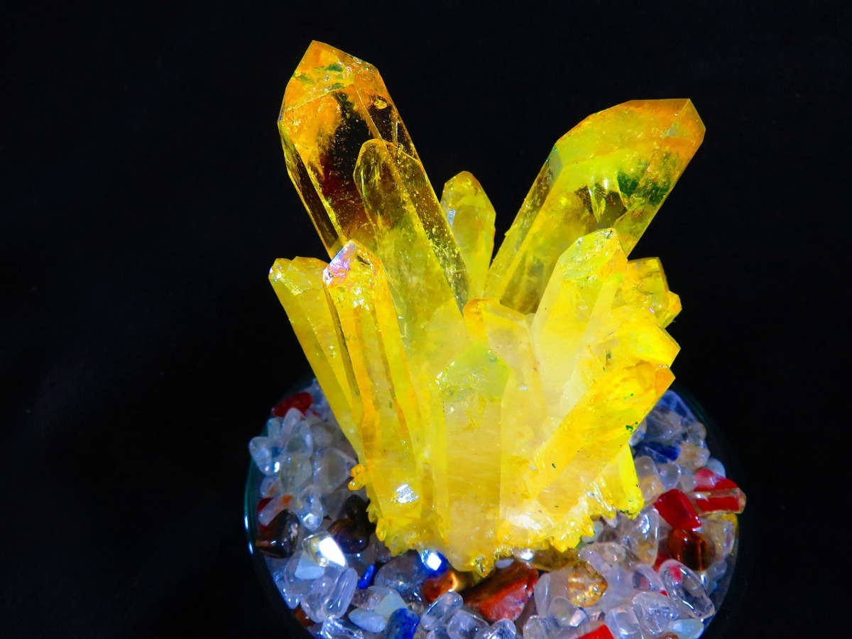 ☆上級贅品☆新入荷天然アーカンソー産 レインボーオーラ水晶 