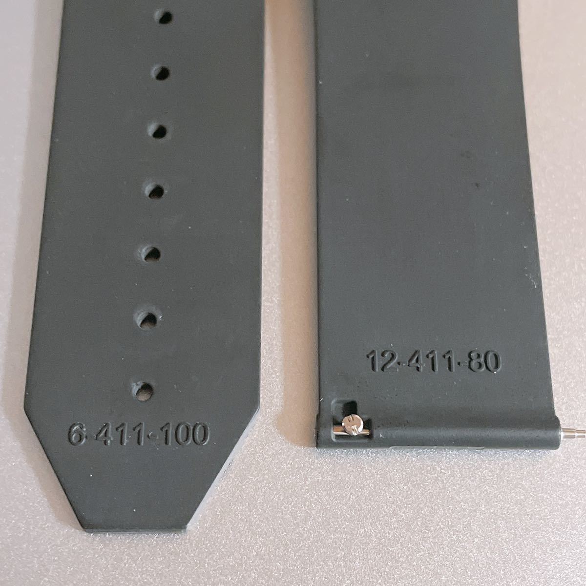 美品 ウブロ 純正 ラバ－ベルト 12-411-80 6-411-100 美品 ウブロ 純正 ラバ－ベルト 12-411-80 6-411-100