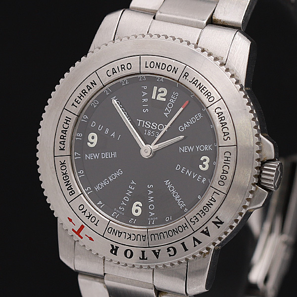 TISSOT ティソ スイス製 メンズ腕時計 クォーツ 稼働中 ベルト閉まら 