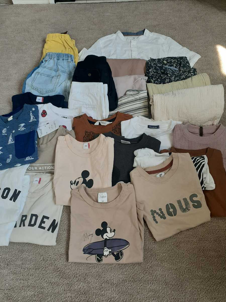 ☆春夏☆ まとめ売り 男の子 120 合計27品 branshes・CHAOPANICTYPY・KIMURATANなど ほぼブランド服