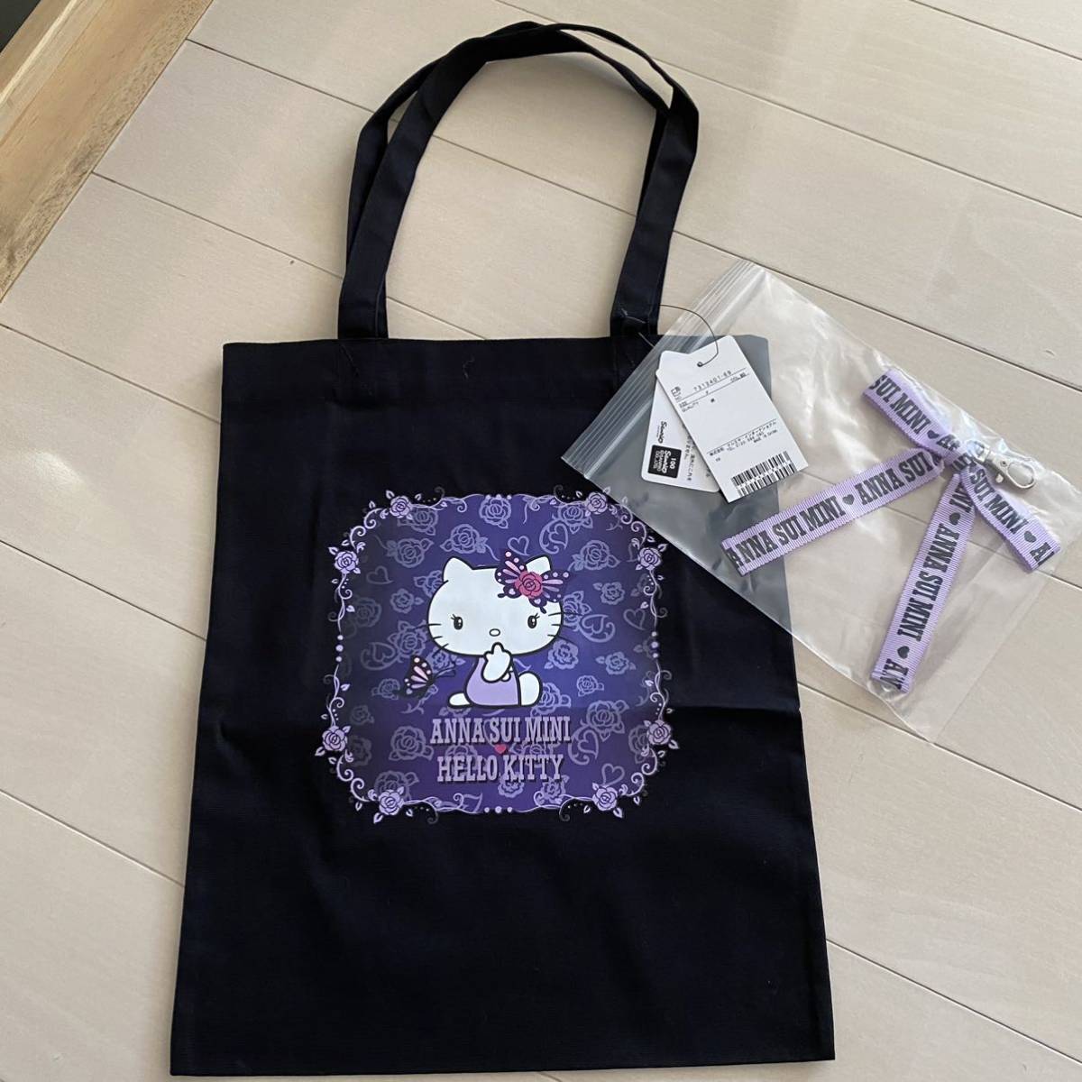 ANNA アナスイ SUI トートバッグ KITTY ハローキティ HELLO レディース 