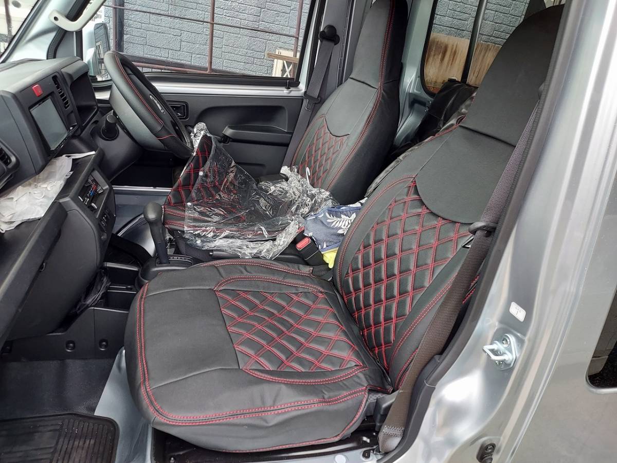 シートカバー /ハイゼット/トラック/ジャンボ/S500P/S510P/ヘッドレスト一体型タイプ/未使用品ですが中古品扱い シートカバー S500P ダイハツ (H26 前期&frasl;後期 ジャンボ（シートカバー｜アクセサリー）：車