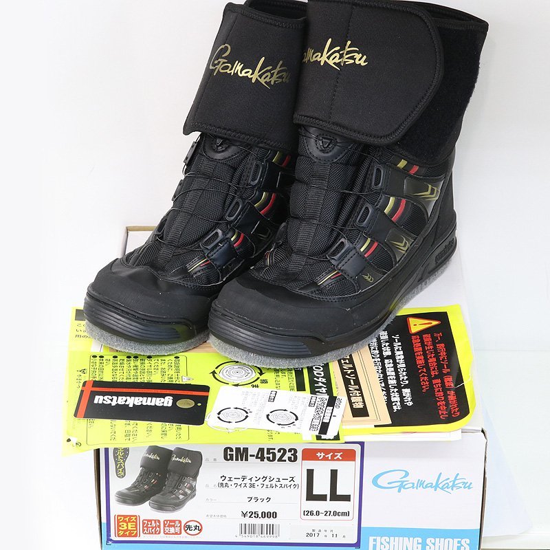 がまかつ Ll 26 0 27 0cm ウェーディングシューズ 先丸 ワイズ3e フェルトスパイク Gm 4523 質屋 藤千商店 アユ用衣料品 売買されたオークション情報 Yahooの商品情報をアーカイブ公開 オークファン Aucfan Com