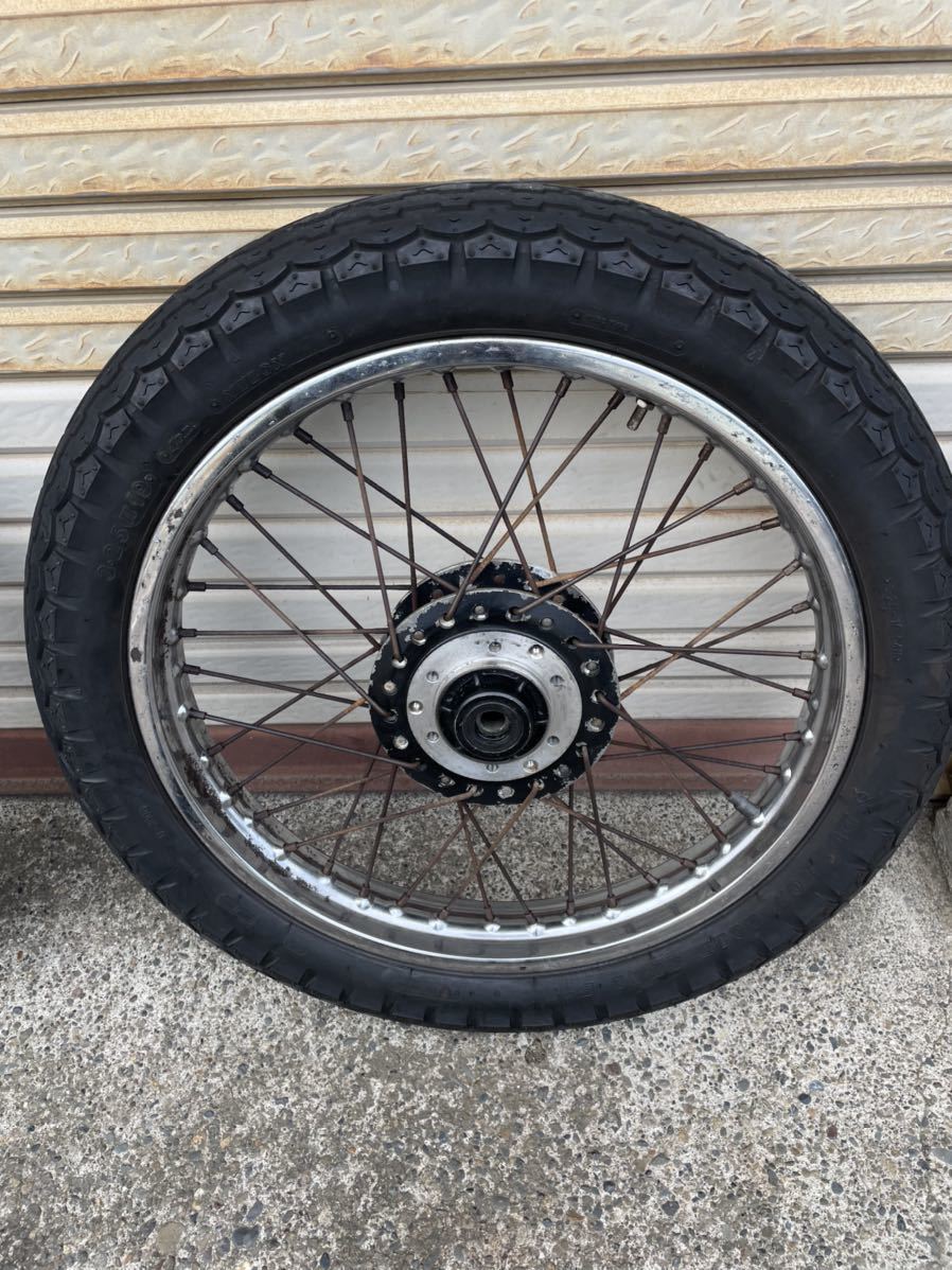 マッハ500ss H1 純正ホイールセット タイヤバリ山z1z2mk2z1r 当時物 500SS(H1) マッハ」 オーダー製作車 マスタング マッハ1 フレームNo800番台