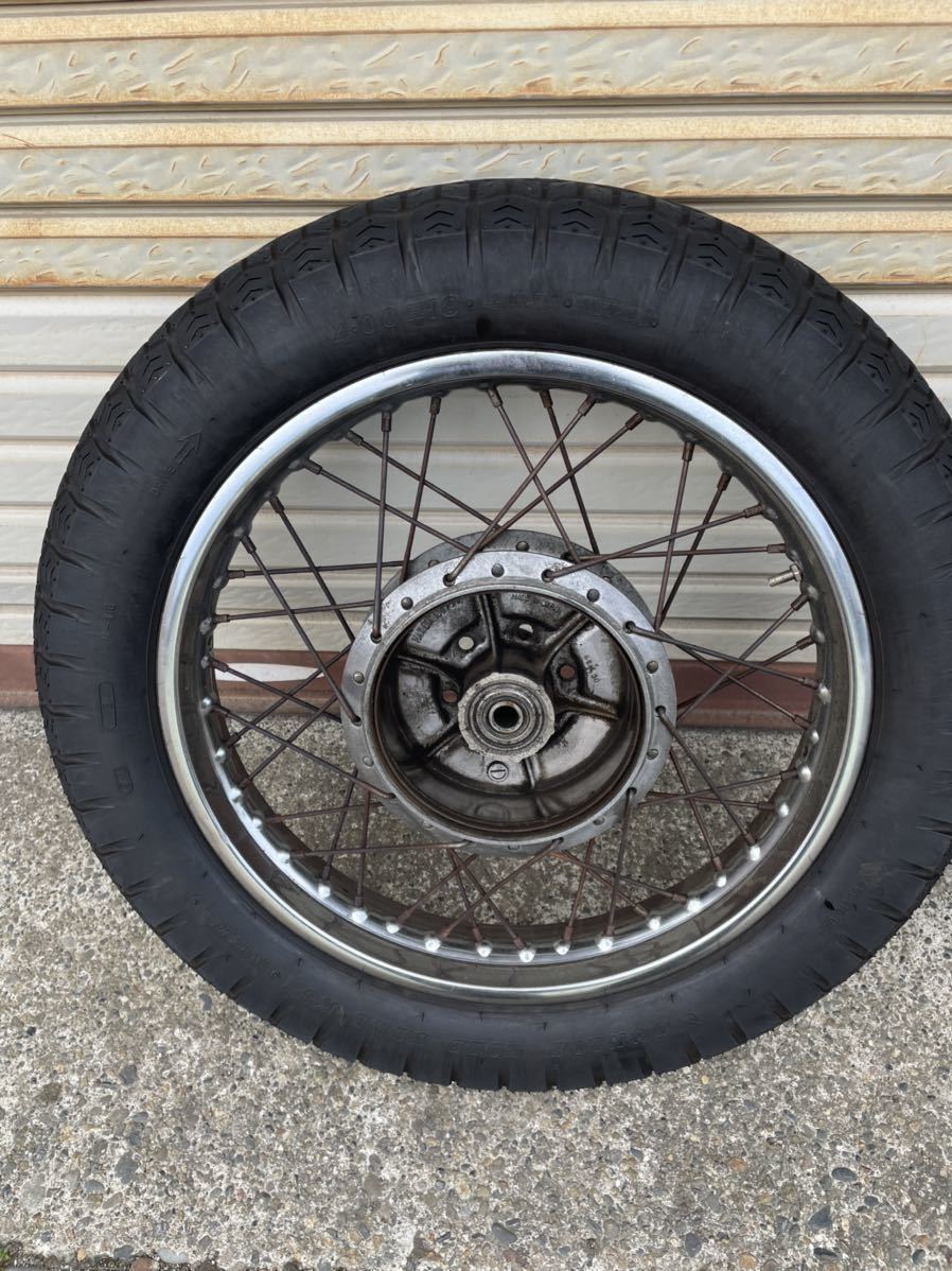 マッハ500ss H1 純正ホイールセット タイヤバリ山z1z2mk2z1r 当時物 500SS(H1) マッハ」 オーダー製作車 マスタング マッハ1 フレームNo800番台