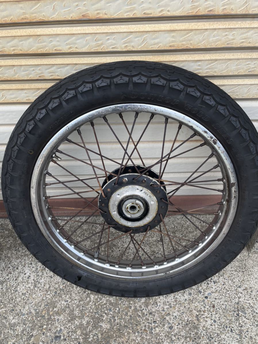 マッハ500ss H1 純正ホイールセット タイヤバリ山z1z2mk2z1r 当時物 500SS(H1) マッハ」 オーダー製作車 マスタング マッハ1 フレームNo800番台