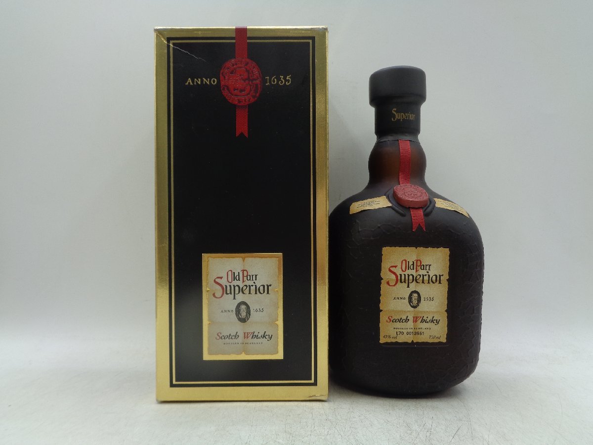 Old Parr Superior Scotch Whisky 未開封 箱汚れ オールドパー