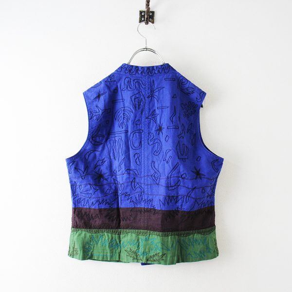 HaaT ISSEY MIYAKE ハート イッセイミヤケ ブロック配色 総刺繍