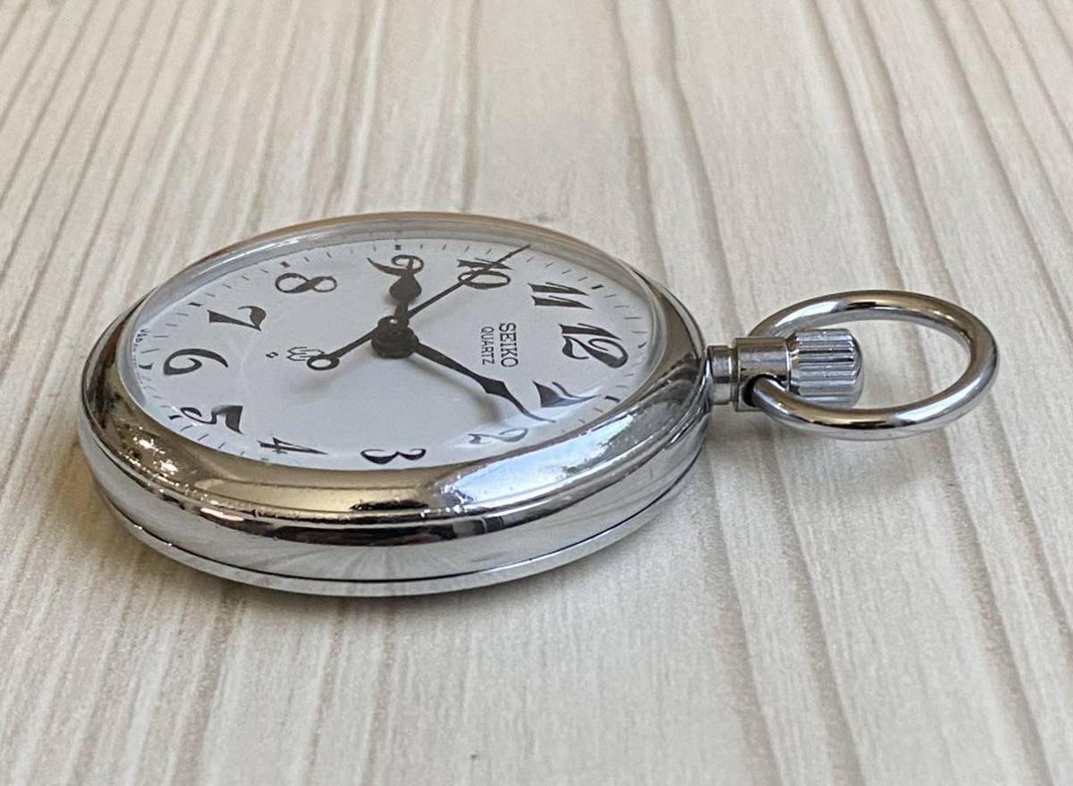鉄道時計 国鉄 天鉄 セイコー 懐中時計 クォーツ 7550-0010
