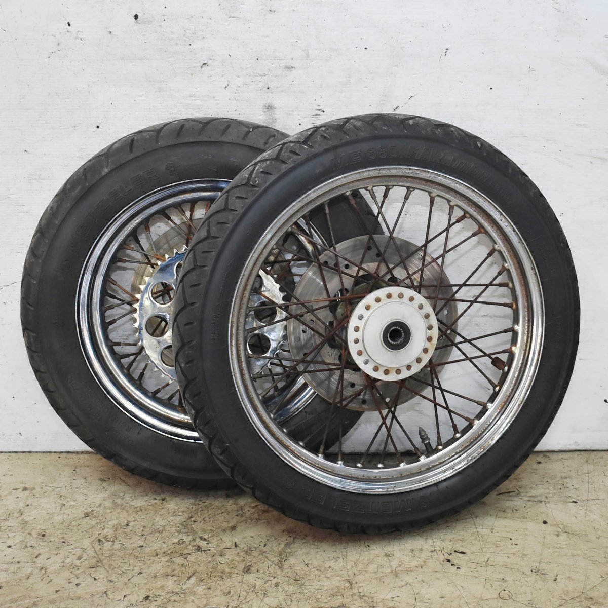 ハーレー 2005年 XL883 スポーツスター ホイール 前後セット FJ19x2