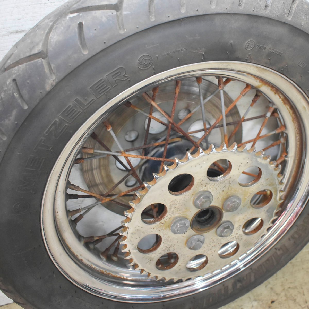 ハーレー 2005年 XL883 スポーツスター ホイール 前後セット FJ19x2