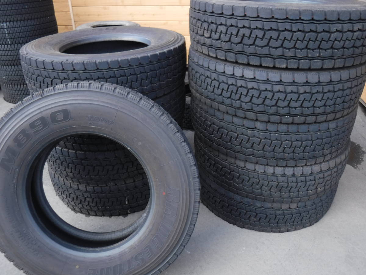 T1483 2021年製! 新車外し 9.9分山 イボ付 10本SET価格 275/80R22.5 