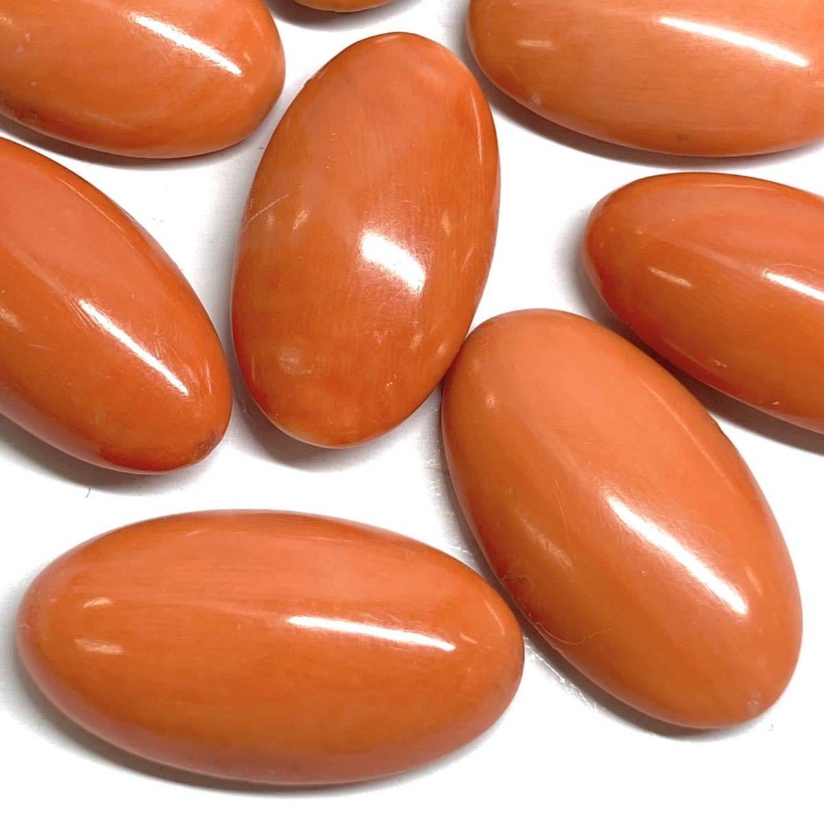 珊瑚 ルース サンゴ 天然本珊瑚8点おまとめ20g］100ct