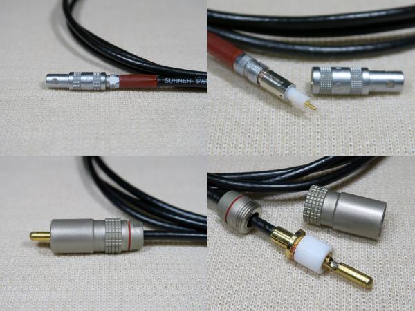 1円スタート SUHNER Mark Levinson マークレビンソン用 LEMO-RCA 約1.5