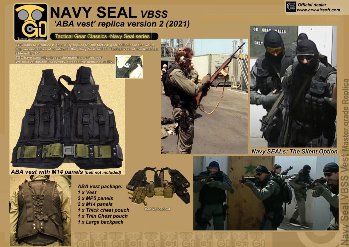 TGC '90s NavySeals ABA タクティカルベスト Ver.2 フルセット 精巧