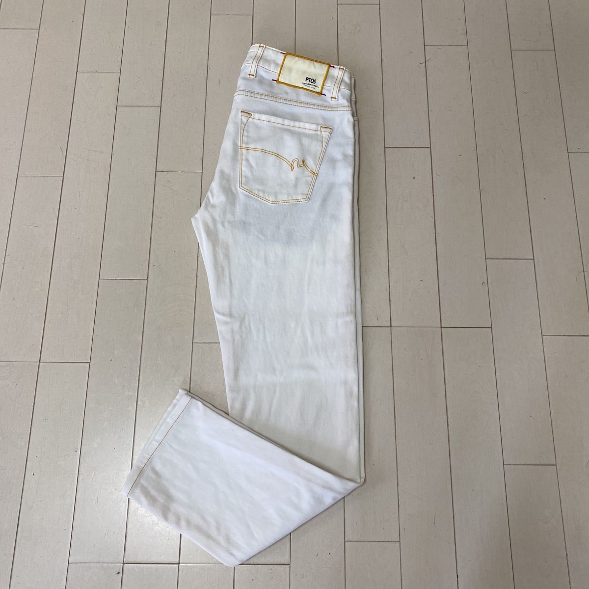 PT05（ピーティーゼロチンクエ） コットン ストレッチ ウォッシュド デニムパンツ SUPER SLIM FIT 30