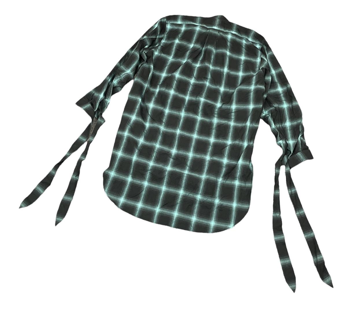 定価36300円 □ SUGARHILL 20SS OMBRE RIBBON LONG SHIRT オンブレ 
