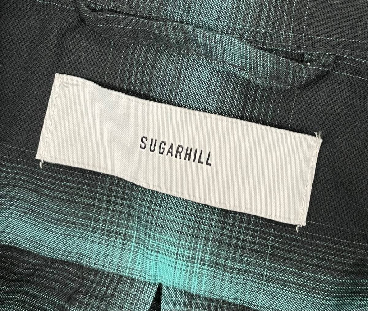 SUGARHILL 20SS オンブレ リボンシャツ M 定価36300円 □ SUGARHILL 20SS OMBRE RIBBON LONG SHIRT オンブレ