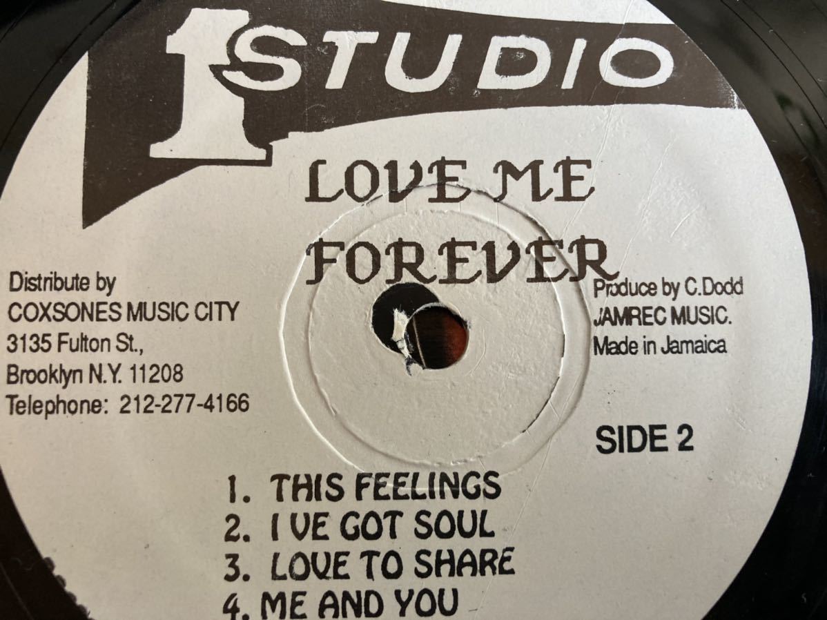 CARLTON & THE SHOES /LOVE ME FOREVER，LPレコード STUDIO ONE