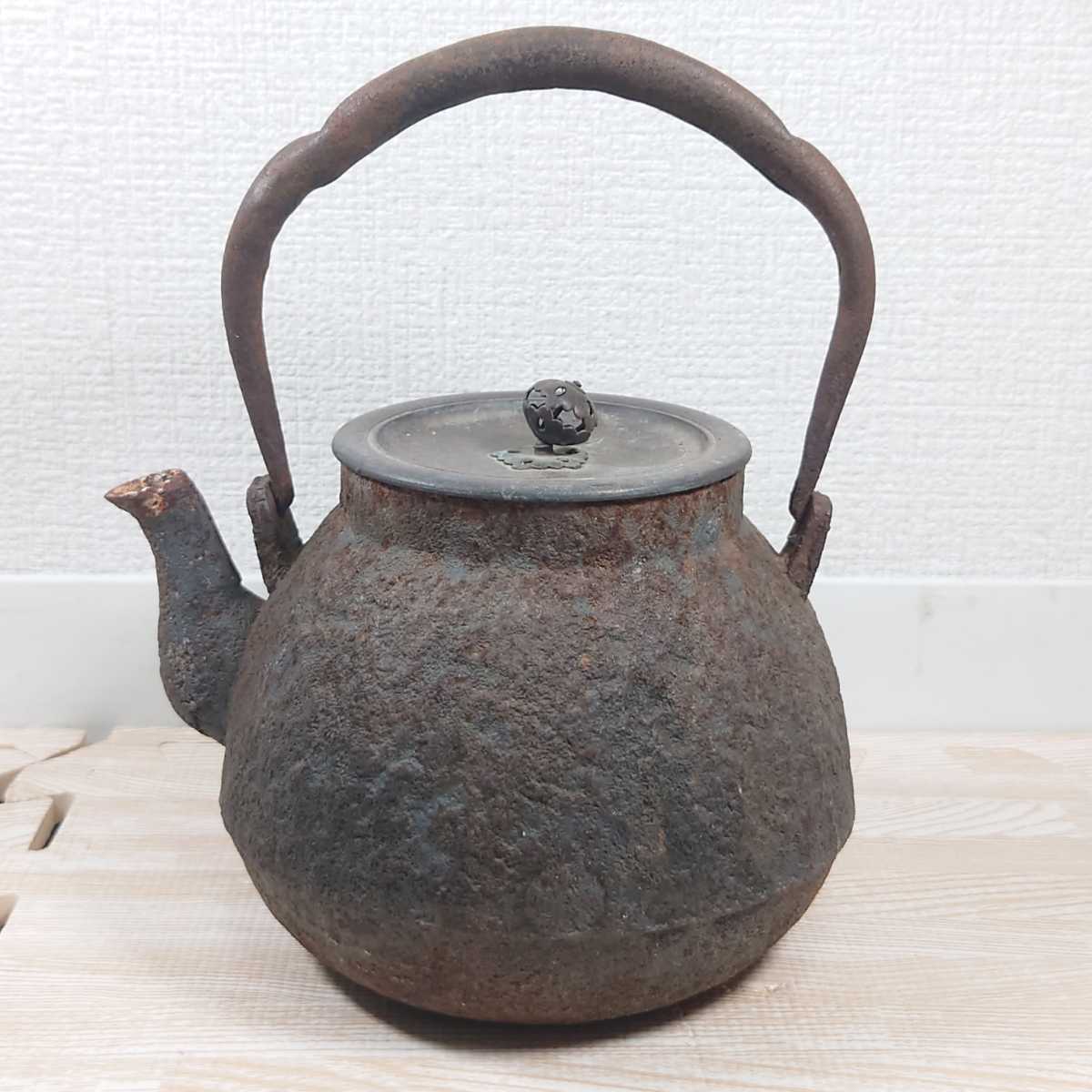 祥雲堂 鉄瓶 急須 当時物 重量約1.35kg 骨董 アンティーク レトロ