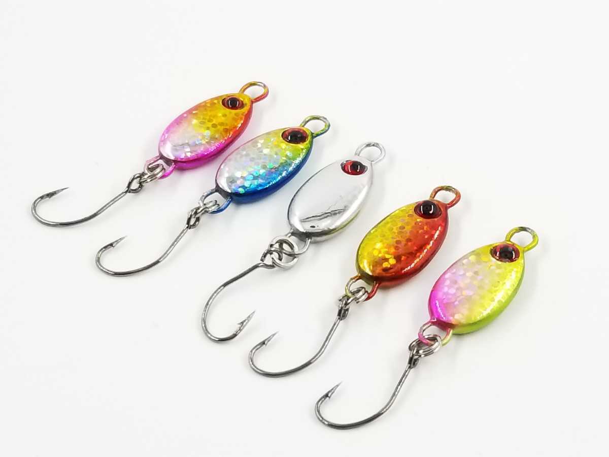 メバリング マイクロジグ メバルチューン スプーンスロージグ ３ｇ 17mm 5色セット 取置同梱可 メバル アジング 五目 Azon メタルジグ 売買されたオークション情報 Yahooの商品情報をアーカイブ公開 オークファン Aucfan Com