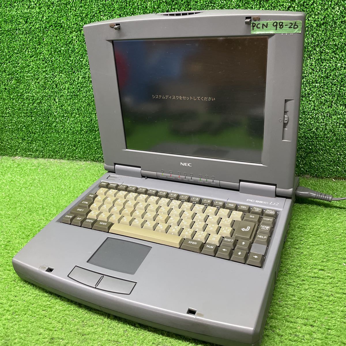PCN98-26 激安 PC98 ノートブック NEC PC-9821Lt2/3A 通電、起動OK