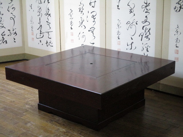 低価，品質保証 逸品 美しい木目 欅材 ケヤキ 民芸 関西火鉢/囲炉裏/座卓/座敷机/テーブル/箪笥/茶道具/和家具/伝統工芸(その他)｜売買されたオークション情報、yahooの商品情報をアーカイブ公開 - オークフ その他