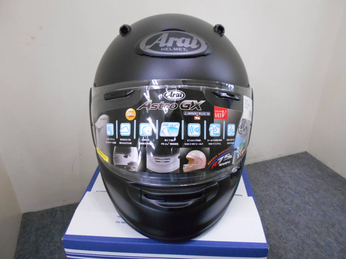 新品／Arai ASTRO-GX アストロGX フラットブラック XLサイズ 61-62cm