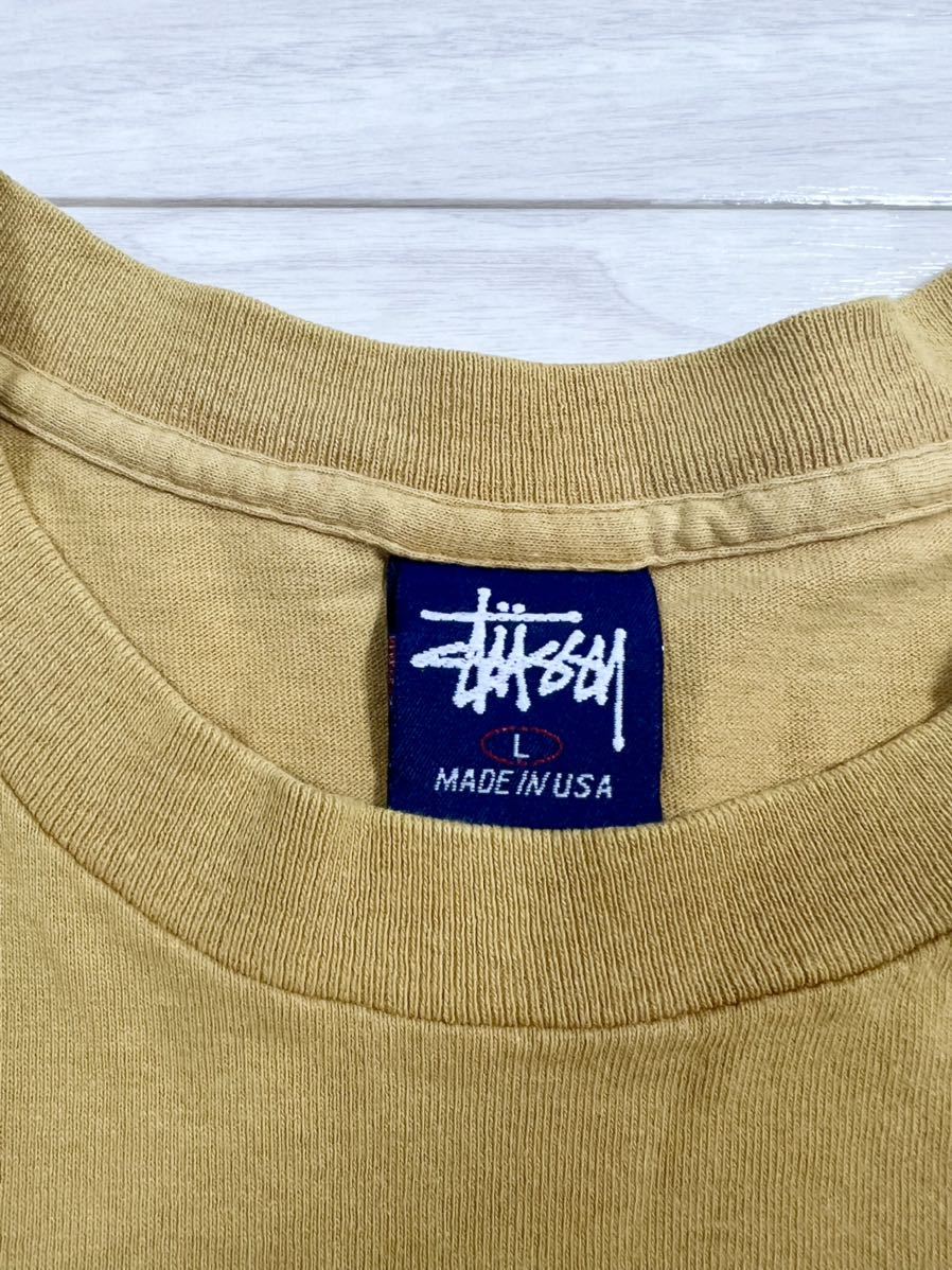 激レア スペシャル 90's OLD STUSSY 紺タグ USA製 クラウン刺繍 T