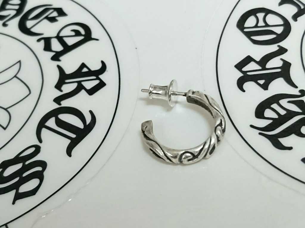 CHROME HEARTS スクロールフープピアス クロムハーツ CHROME クロム