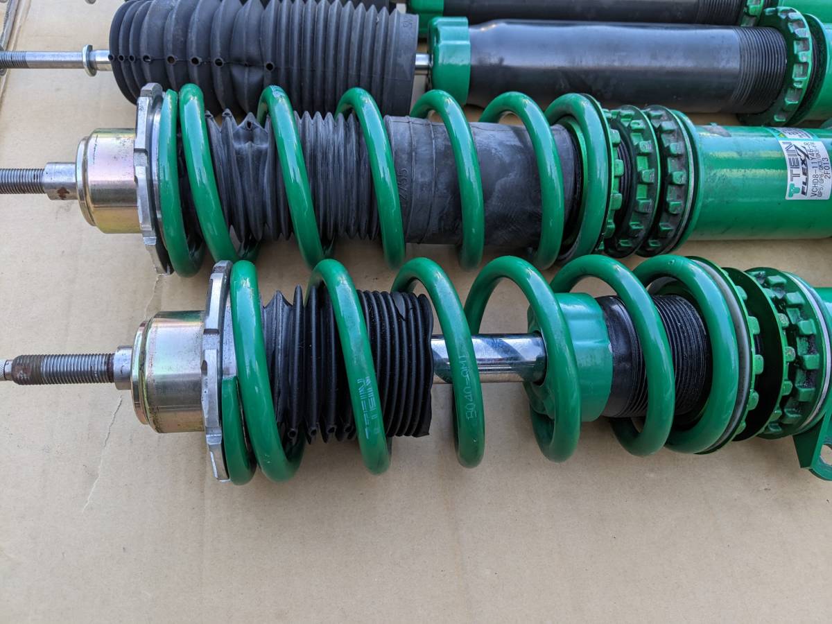 TEIN FLEXZ フィット GP5 GP6 GK3 GK5 フルタップ 車高調 固着なし 