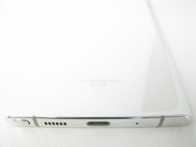SIMフリー ドコモ SC-01M Galaxy Note 10+ オーラホワイト