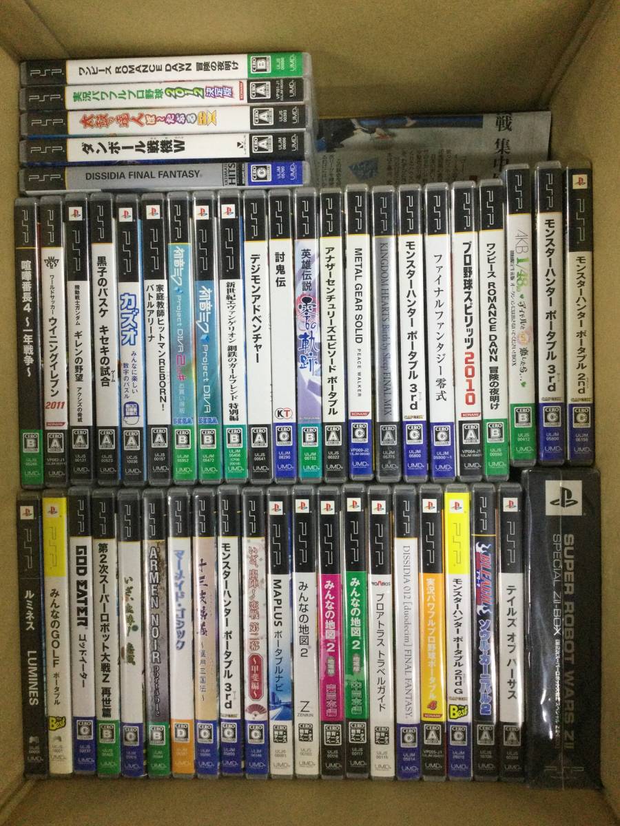 超激得，本物保証 GF5740/100/710 ジャンク PSP ソフト 合計71本前後 大量 まとめ セット モンハン デジモンアドベンチャー 英雄伝説零の軌跡(その他)｜売買されたオークション情報、yahooの商品情報をアーカイブ公 PSPソフト