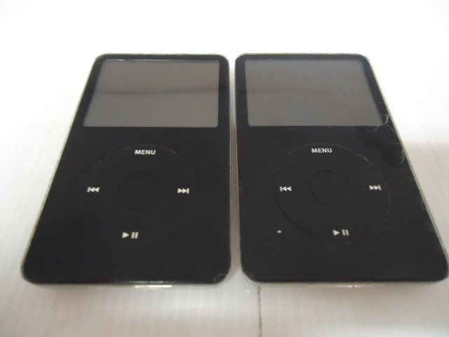 Apple iPod 30GB 本体 2台セット ※ジャンク品 iPod 30GB アイポッド 2台 ジャンク セット iPod classic Apple まとめ