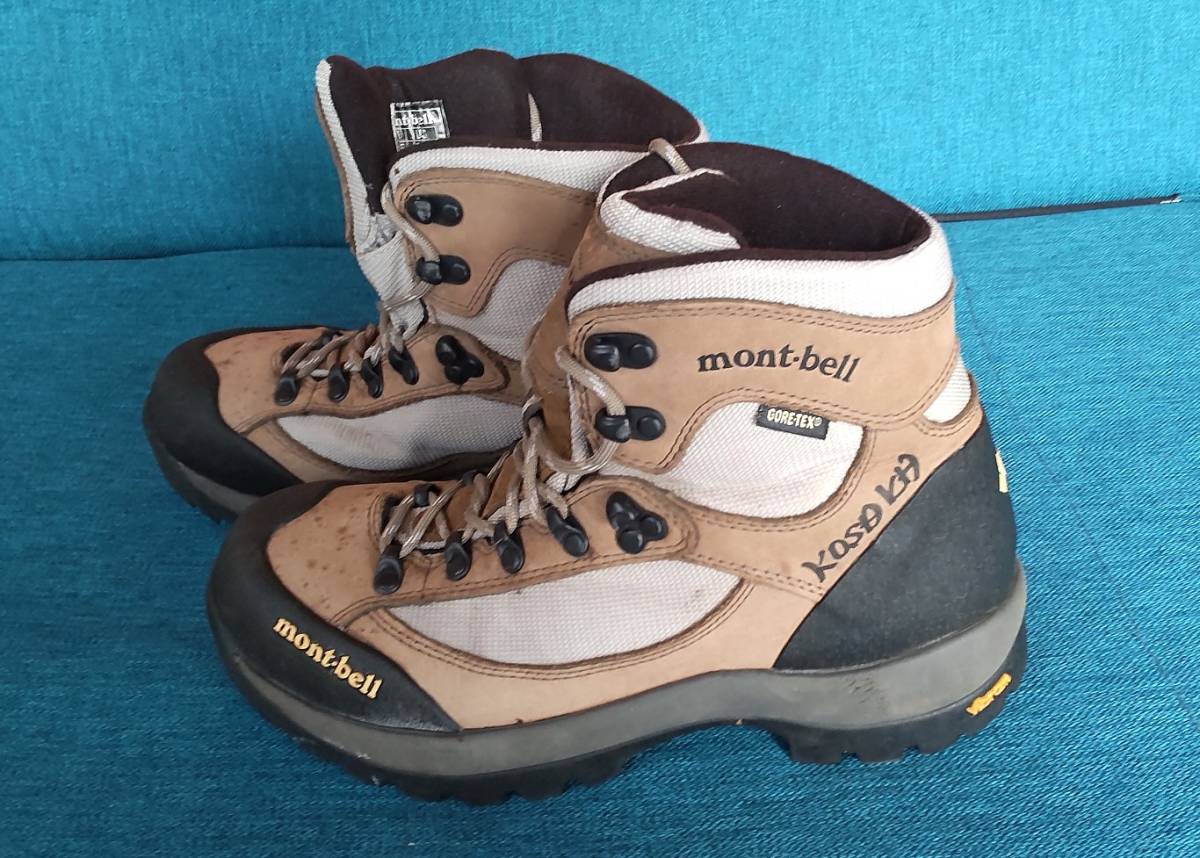 ★mont bell◆ トレッキングブーツ（ vibram/gore tex）25.5ｃｍ★登山靴