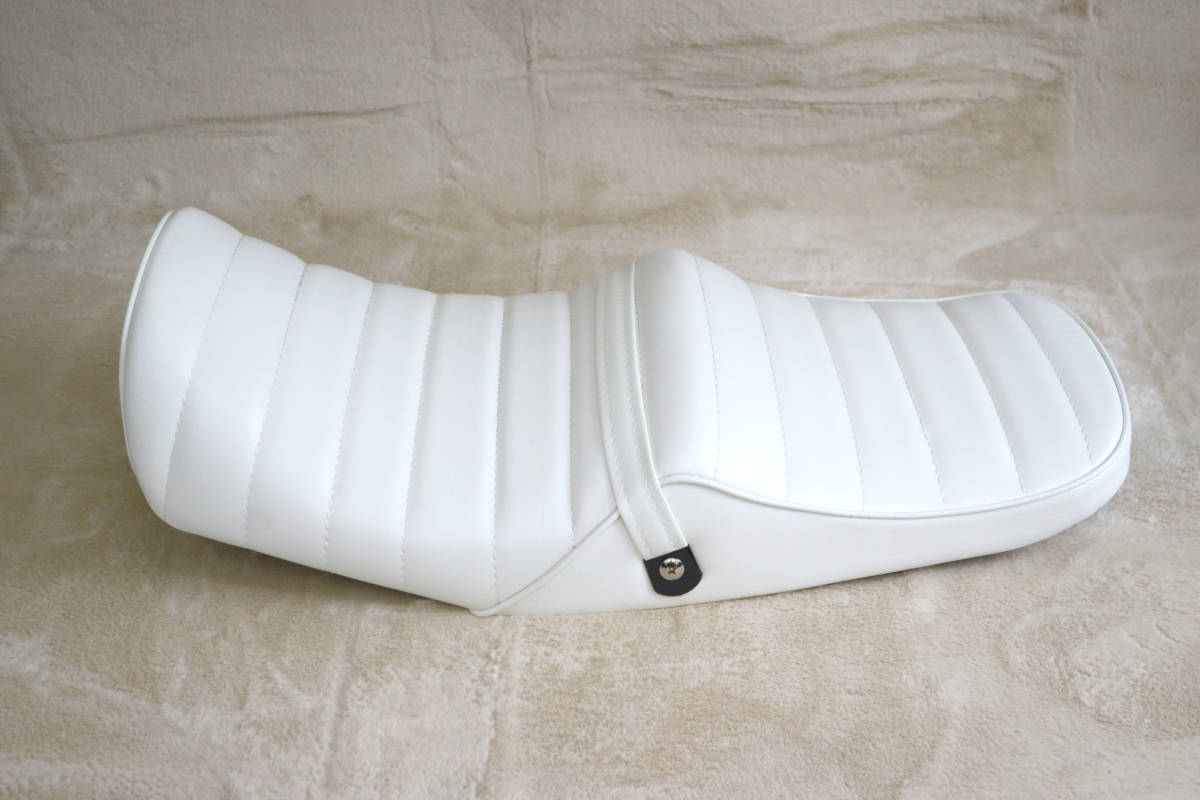 XJR400 前期 シート 白皮 / タックロールシート あんこ抜き 完成品 4HM 