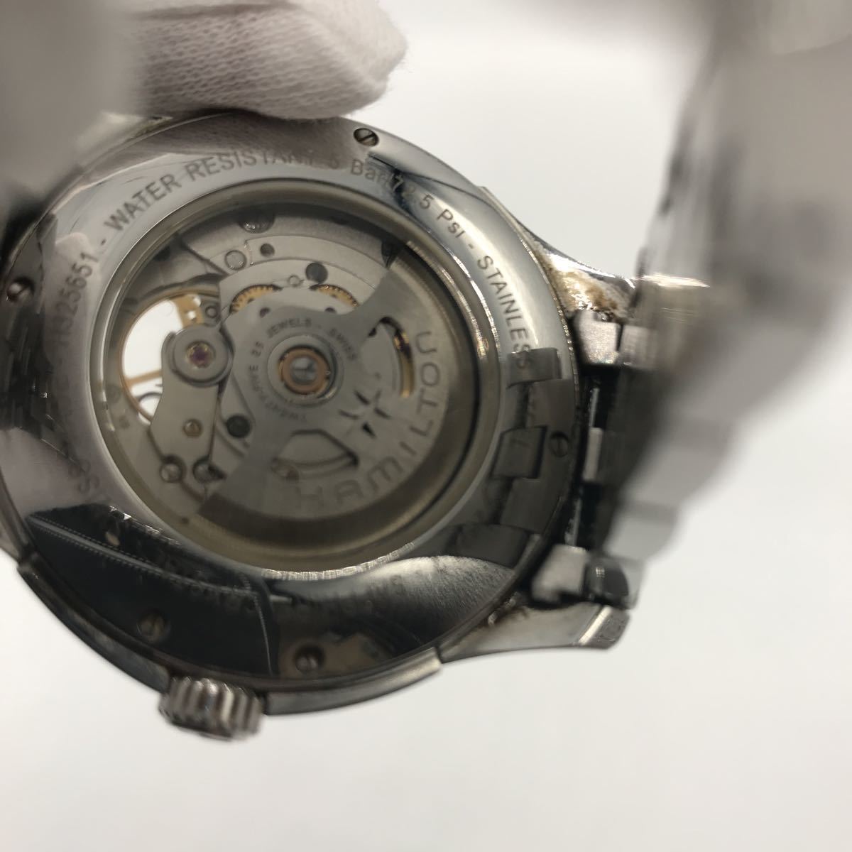 美品HAMILTON 自動巻き腕時計 ジャズマスターオープンハート