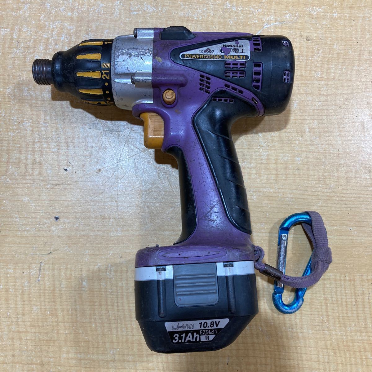 松下電工 National ナショナル 12V インパクトドライバー 12v 2点 ドリルドライバー 2電源 ☆ナショナル インパクト - 1点 バッテリー2個 充電器 充電インパクトドライバ
