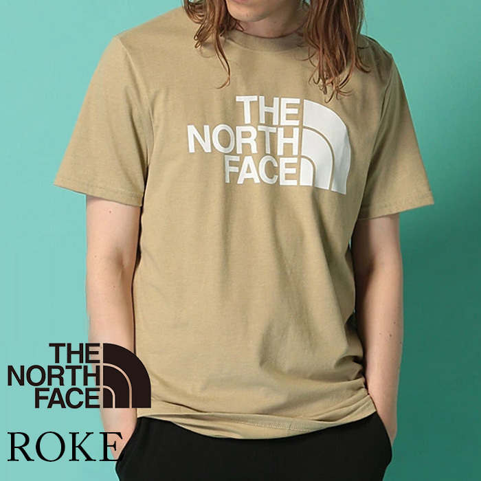 激安大特価，激安大特価，HOT THE NORTH FACE ザ ノースフェイス Tシャツ S 半袖 ロゴ ハーフドーム HALFDOME クルーネック コットン100% ベージュ NF0A4QQ7 2NM(半袖Tシャツ)｜売買されたオークション情報、yahooの商品情報をアーカイ 男性用