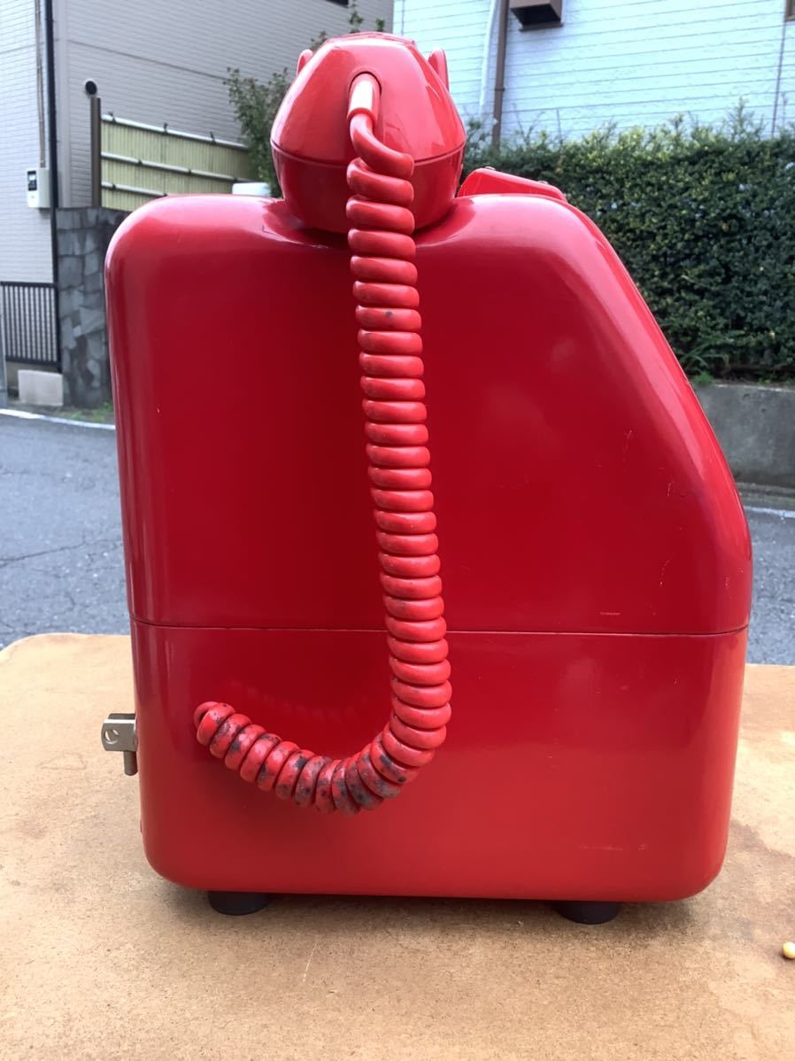 昭和 レトロ アンティーク 赤電話 670-A1(電話機)｜売買された