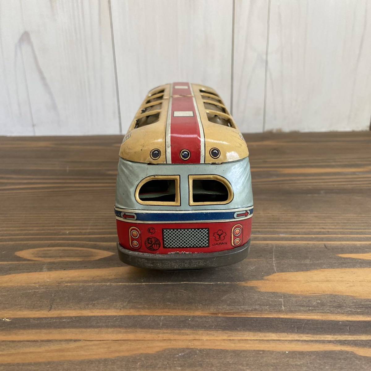 米澤玩具 ヨネザワ ブリキ製 GIANT BUS ジャイアントバス 全長約５７㎝ 米澤玩具 BUS ヨネザワ ジャイアントバス GIANT ブリキ製 全長約57