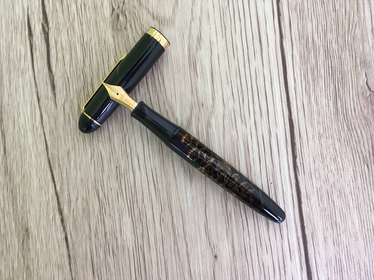 platinum プラチナ万年筆 #3776 漆蒔絵 ペン先18K 中字