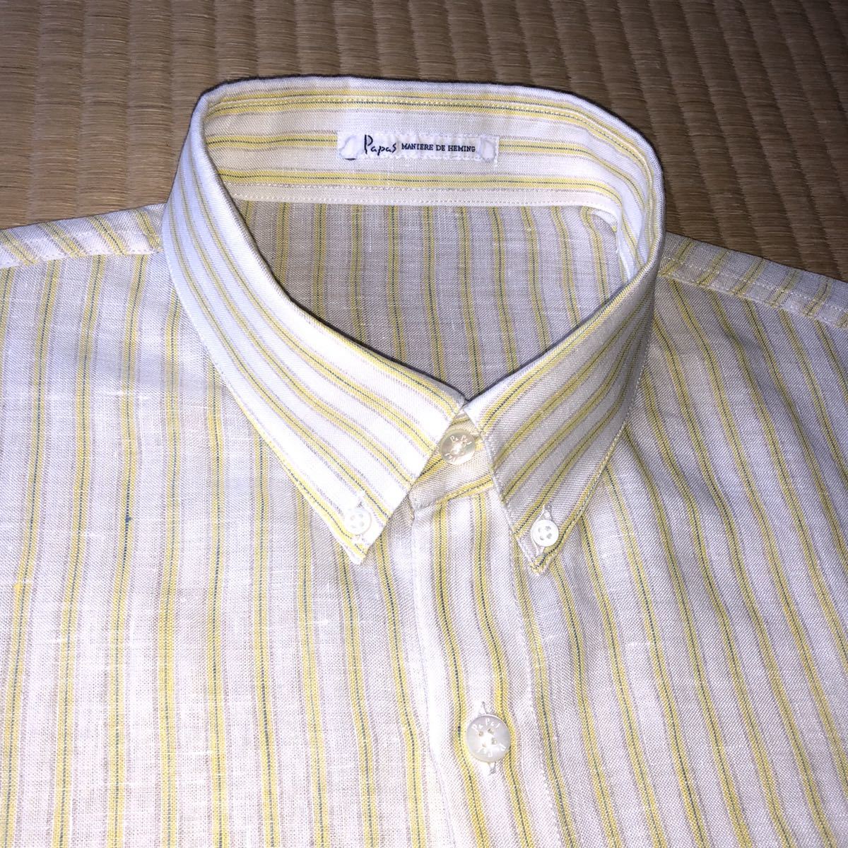 パパス リネン100% ボタンダウン | ブランド古着と宅配買取の専門店 